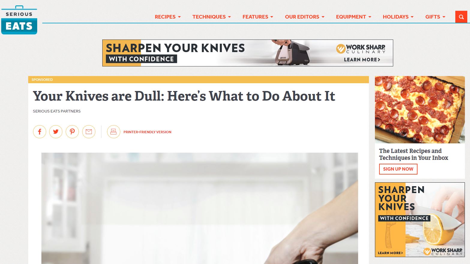Serious Eats Wants to Talk with You About Your Kitchen Knives... They're Dull!